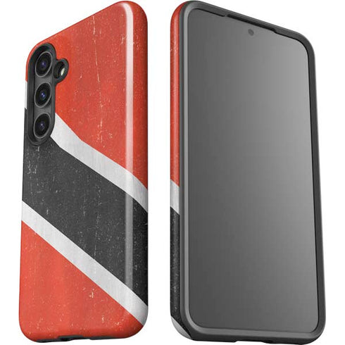 Trinidad and Tobagao Flag Distressed Galaxy S24 Plus Impact Case
